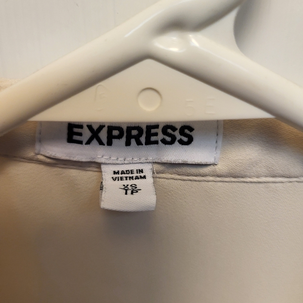 Express Cream Women's Sleeveless Top - Size XS - Picture 3 of 4